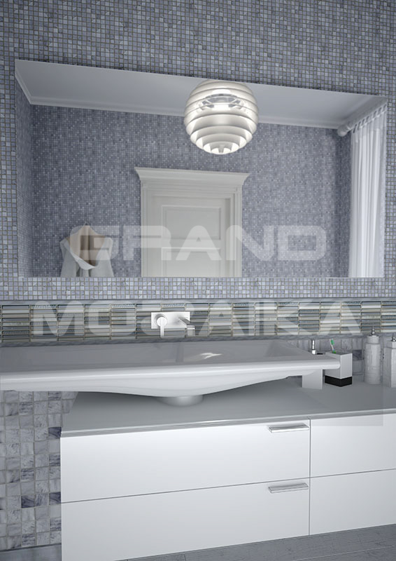 Мозаика 7M033-20P (Bardiglio Nuvolato) серия Adriatica