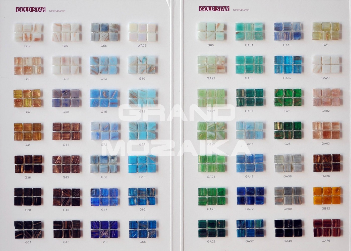 Мозаика GA11 (10x10) серия Goldstar