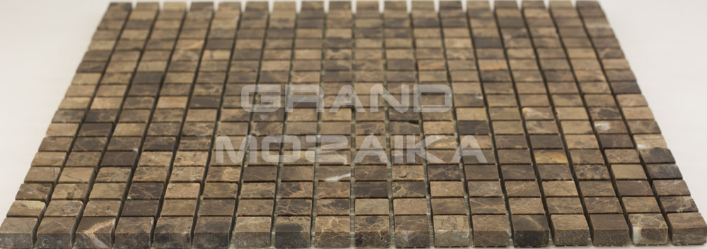 Мозаика АМ-1П (Emperador Dark) серия Marble
