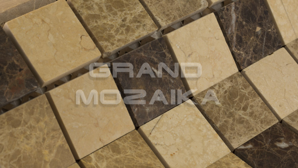 Мозаика АМ-1П+АМ-4П+АМ-10П (MIX Light) серия Marble