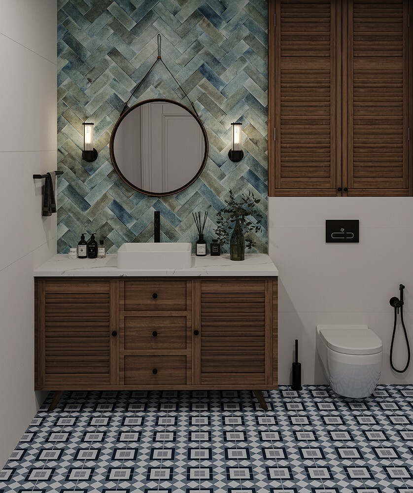 Плитка Bristol Blue 60x60 Matt серия Carpets