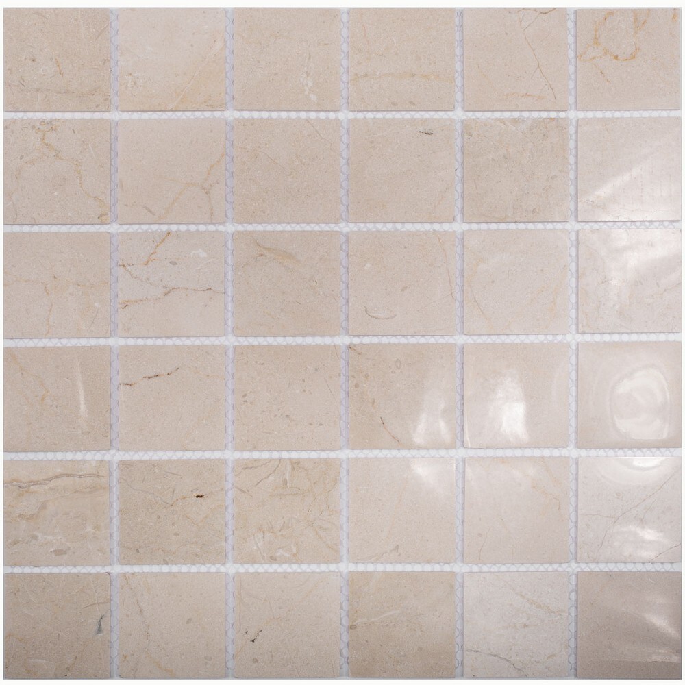Мозаика Crema Marfil Polished 48x48 серия Wild Stone