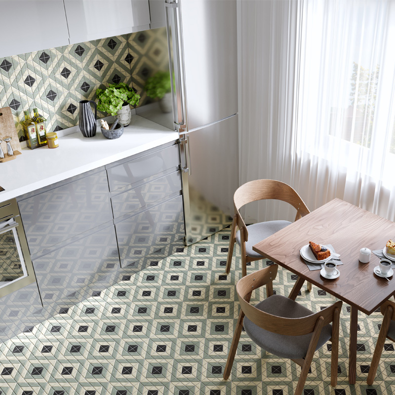 Мозаика Cube Olive (TR2-CH-SQ2) серия Albion