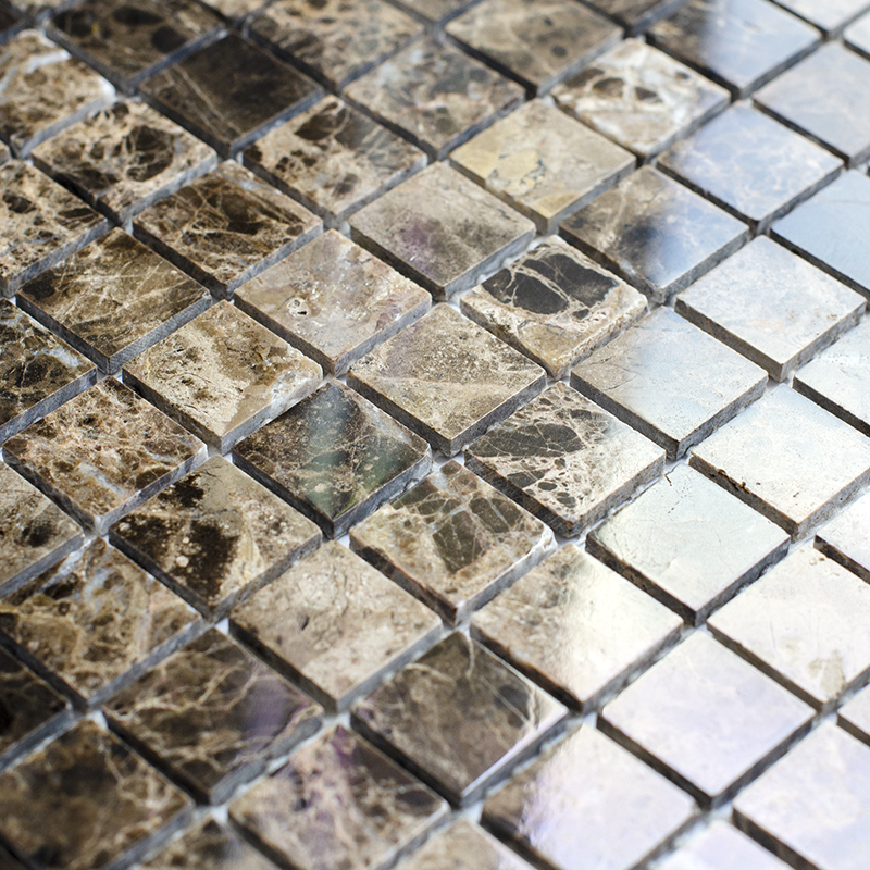 Мозаика Dark Emperador Polished 20X20 серия Wild Stone