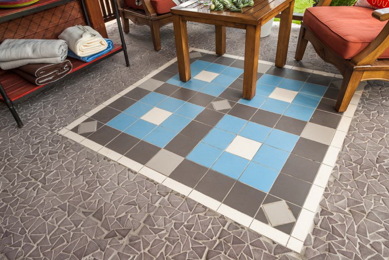 Мозаика 052377 MS-TRI МРАМОР красный треугольный серия Nature