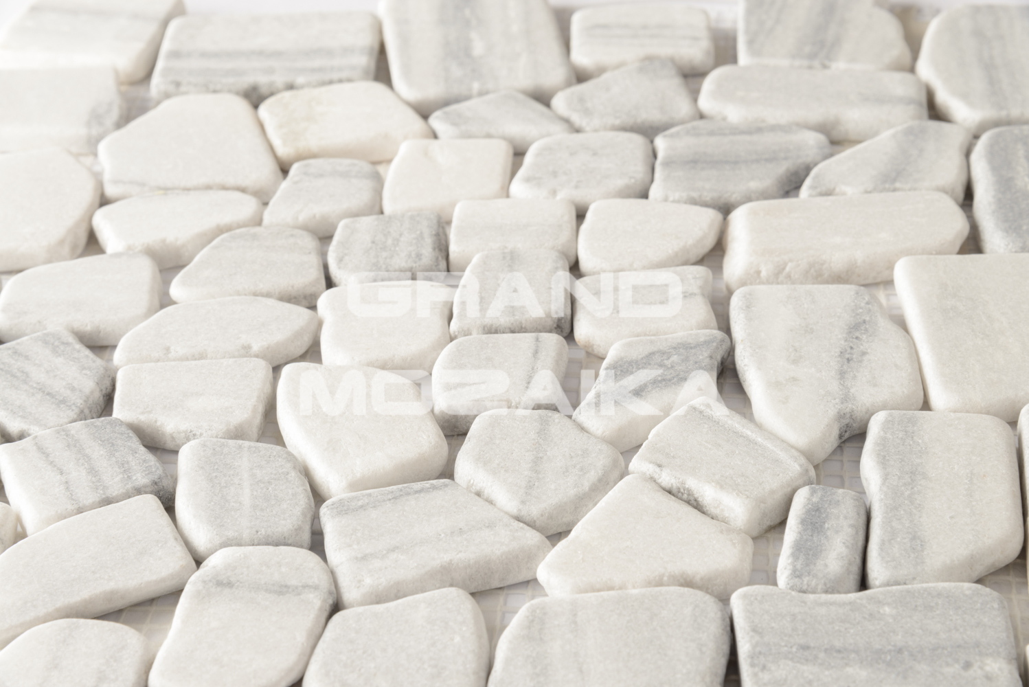 Мозаика 052372 MS7019 МРАМОР серый квадратный серия Nature