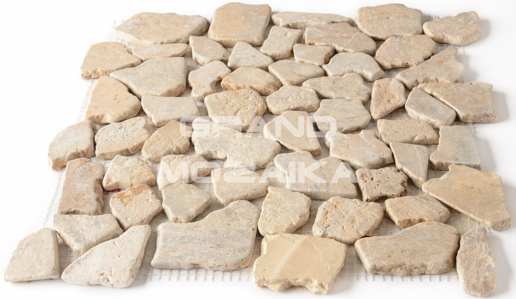 Мозаика 052375K MS7025 МРАМОР КРУПНЫЙ песочный квадратный серия Nature