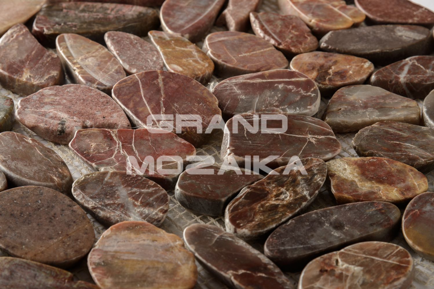 Мозаика 052355 MS00-2 HP ГАЛЬКА красно-коричневая НА КРУГЕ серия Nature