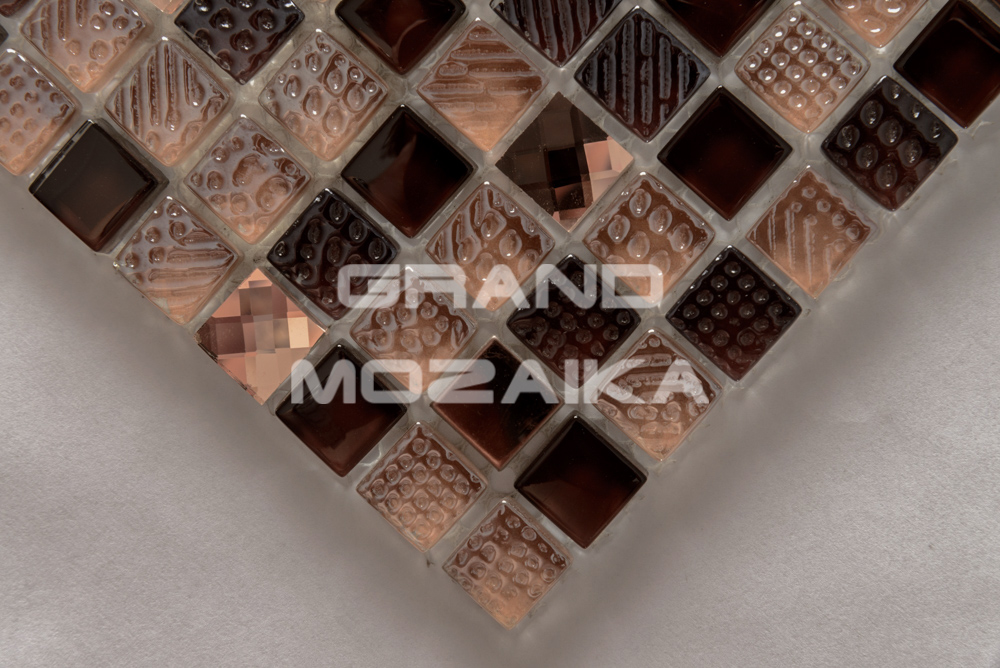 Мозаика Crystal brown серия Glass