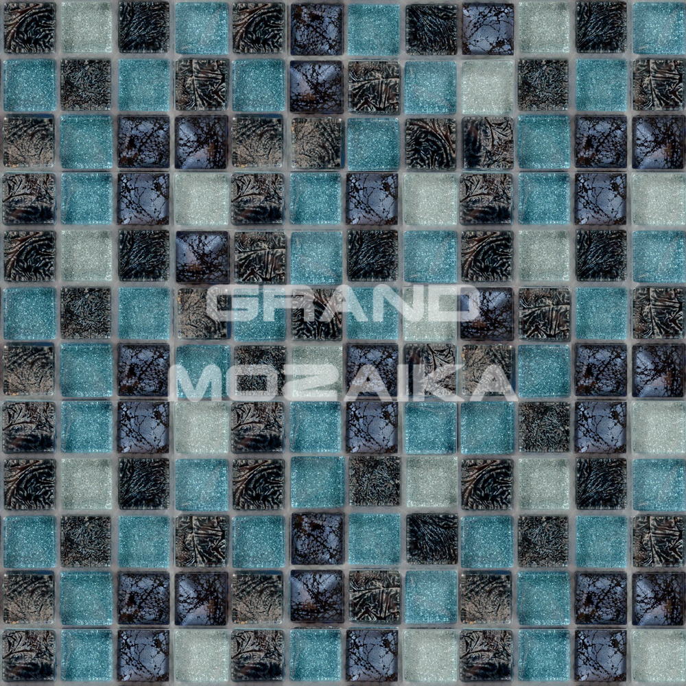 Мозаика Satin Blue серия Glass