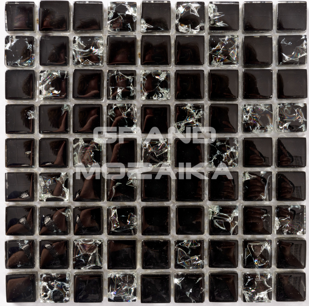 Мозаика Strike Black серия Glass