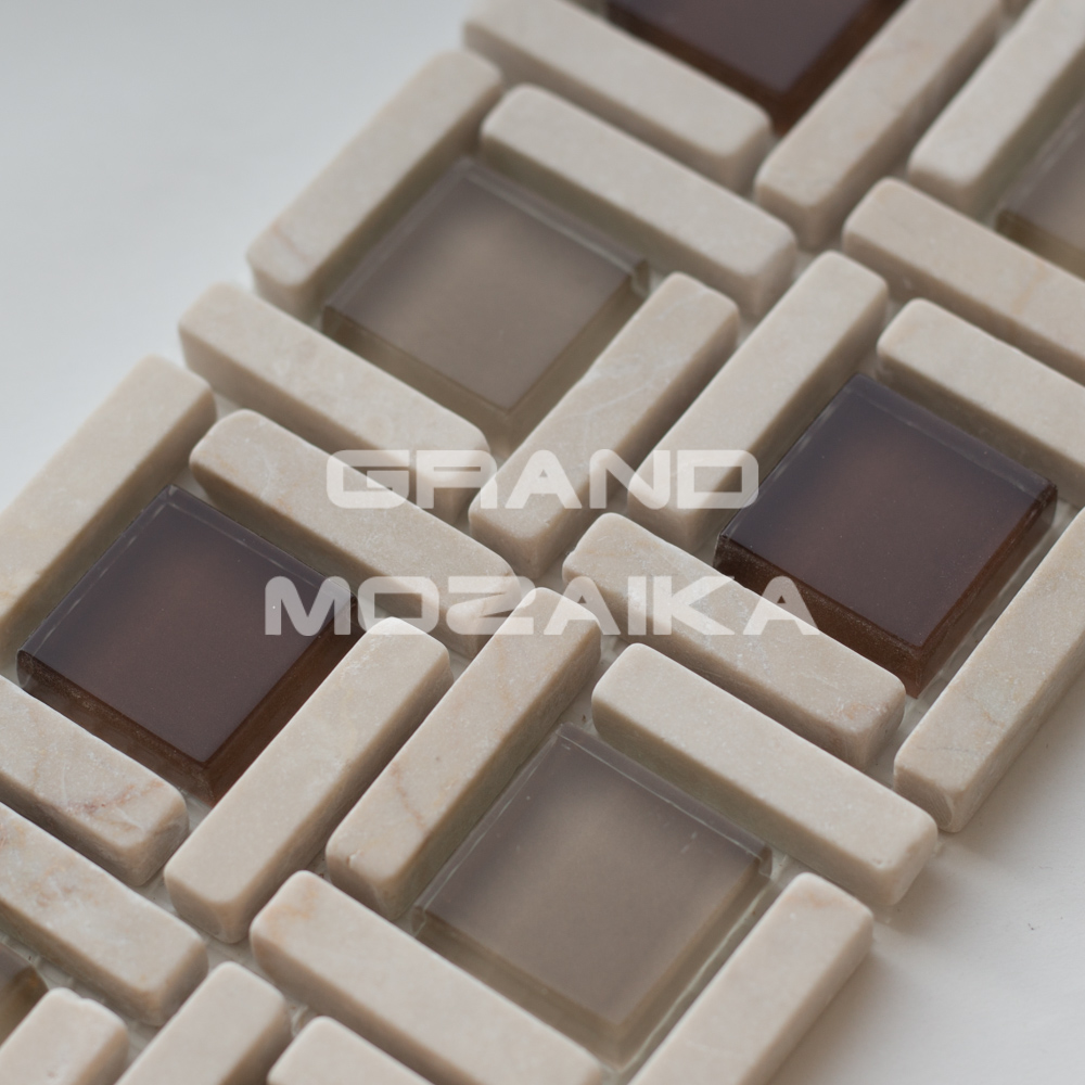 Мозаика Botticino/Marron серия Orro Stone