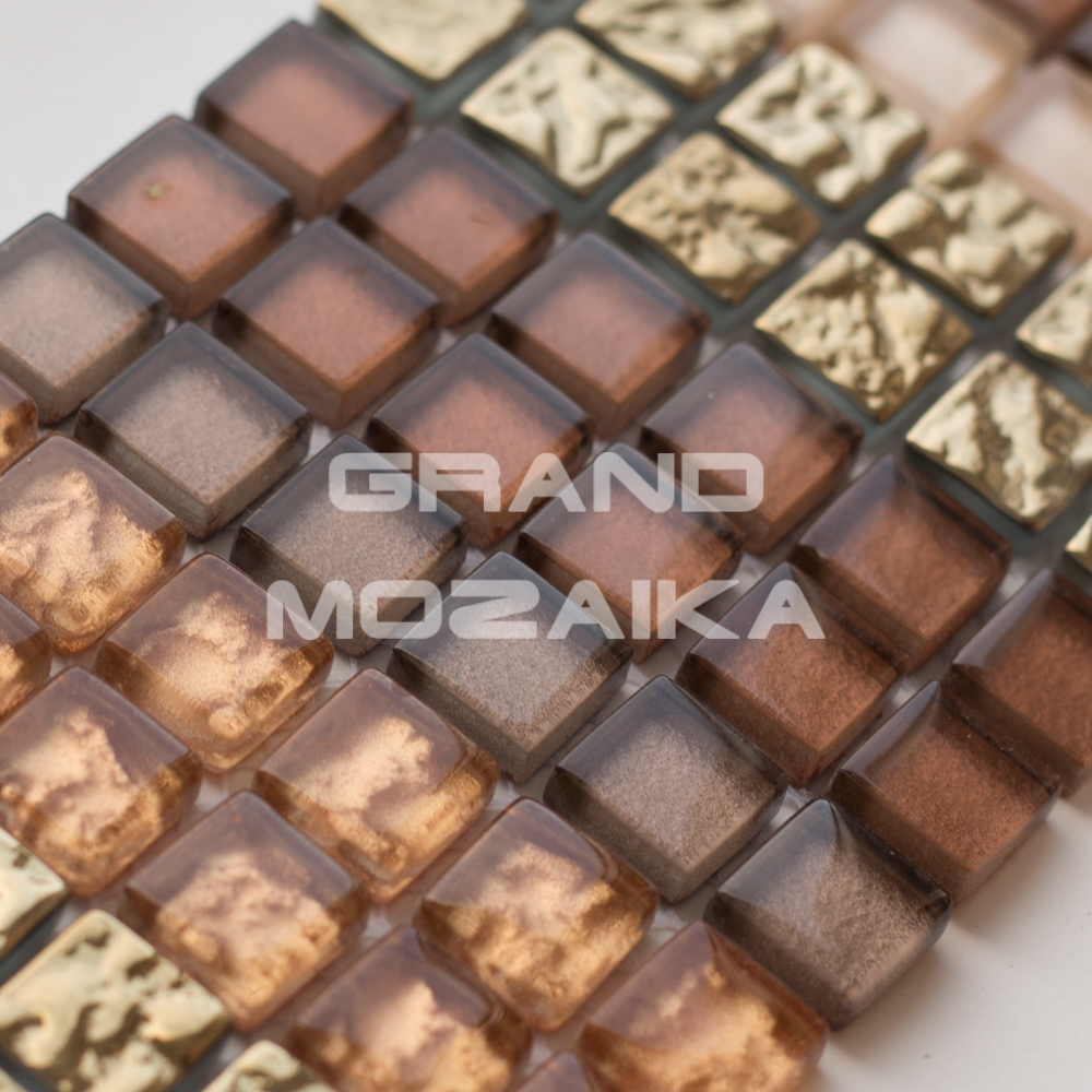 Мозаика Brown Stripes серия Orro Glass
