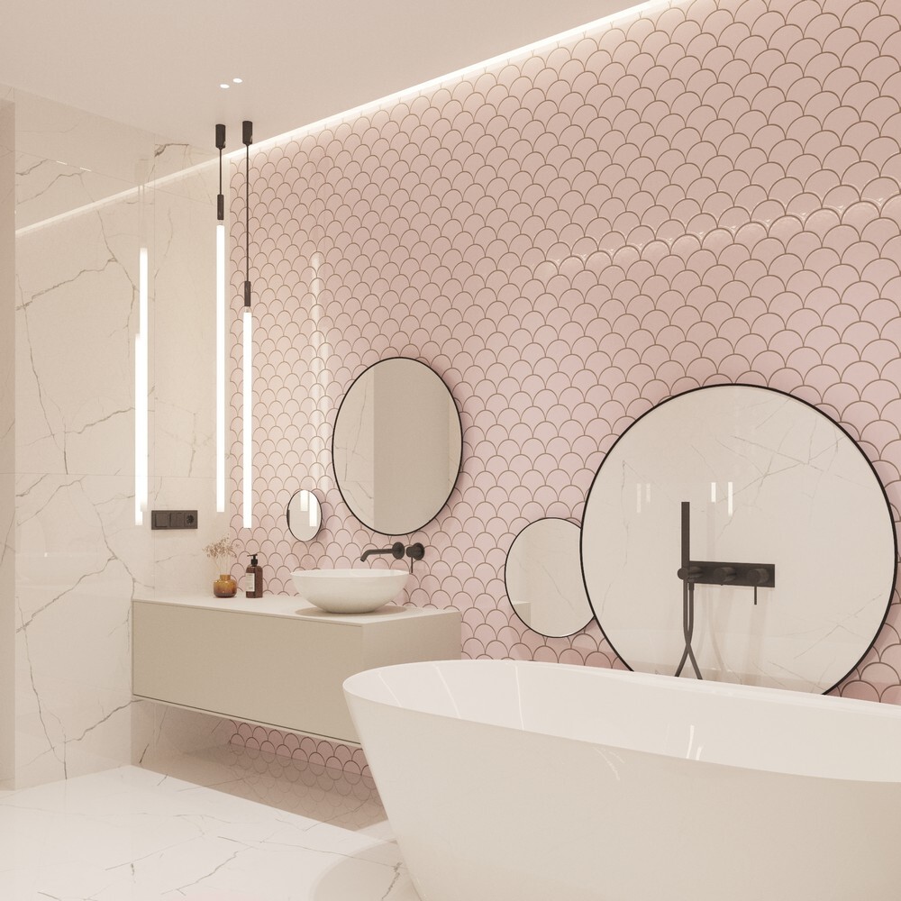Мозаика Pink Scales серия Orro Ceramics