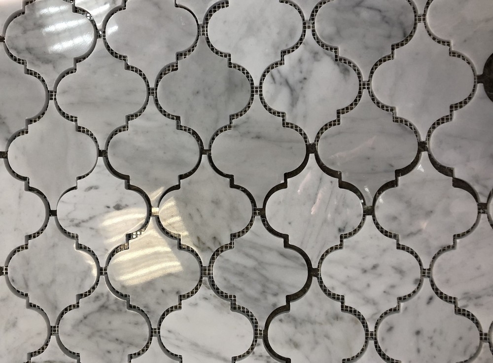 Мозаика Rovena Bianco серия Orro Stone