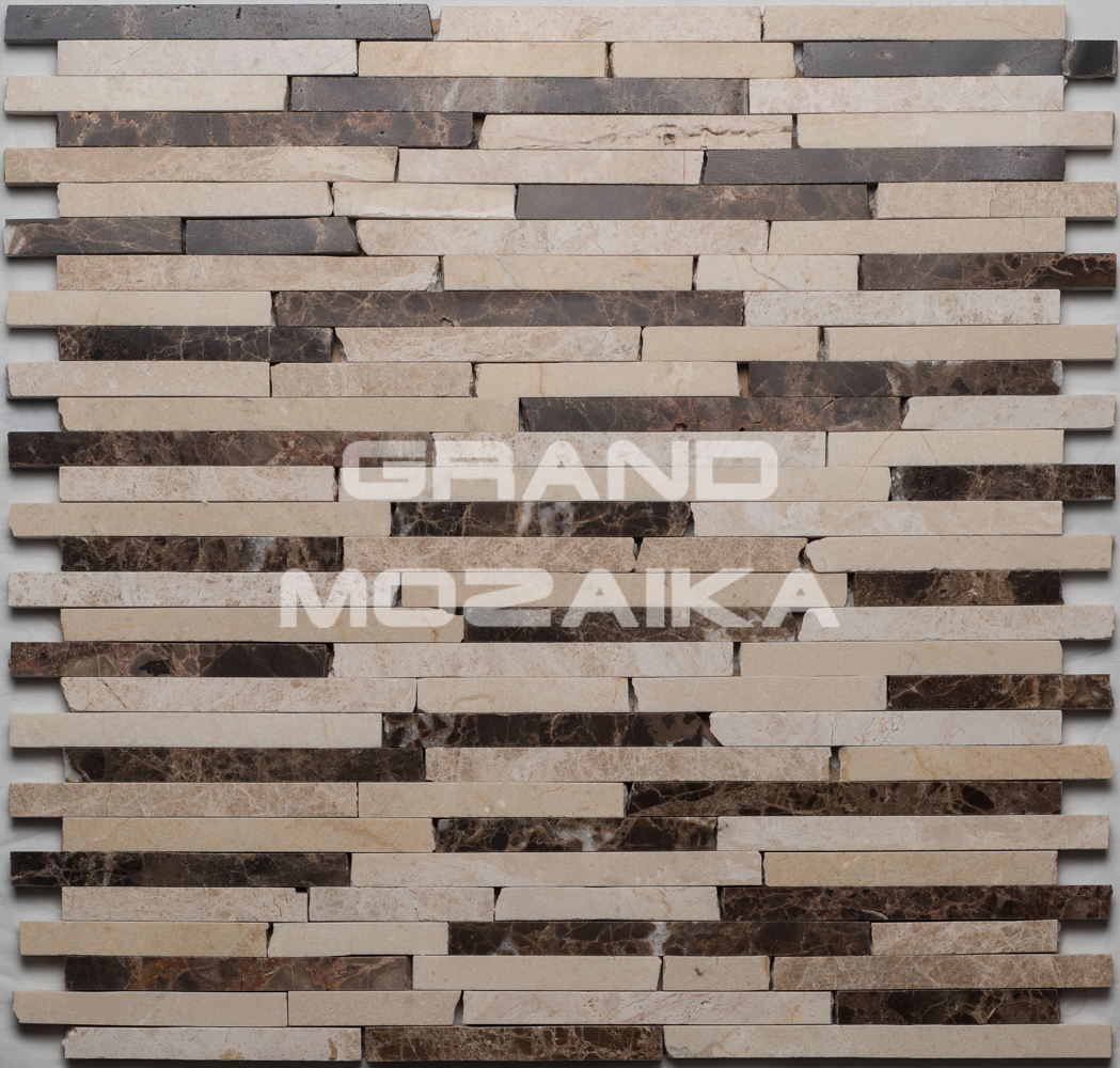 Мозаика Stick Emperador Pol серия Orro Stone