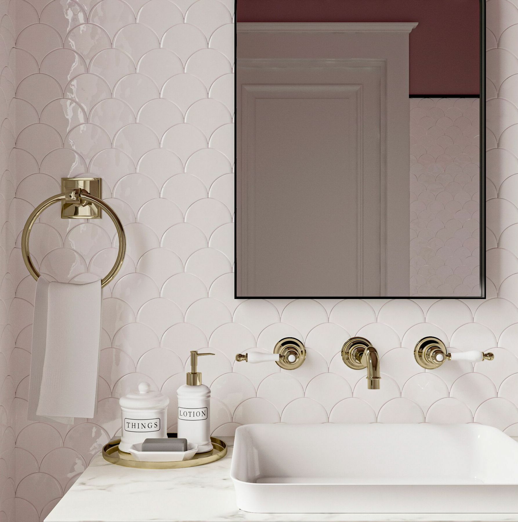 Мозаика White Scales серия Orro Ceramics