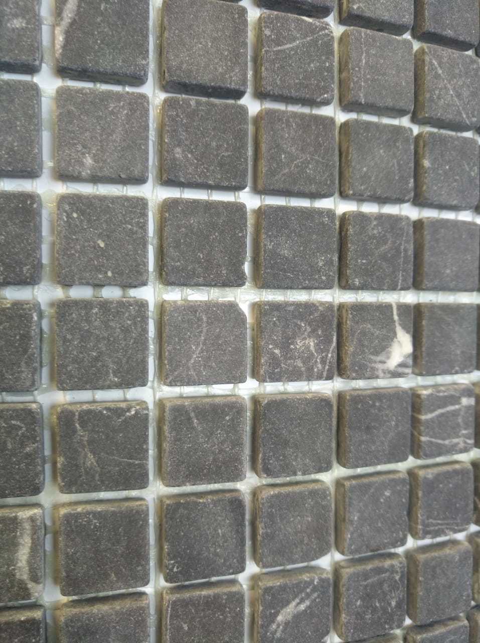 Мозаика Nero Oriente MAT 15x15x4 серия Pietrine Slim