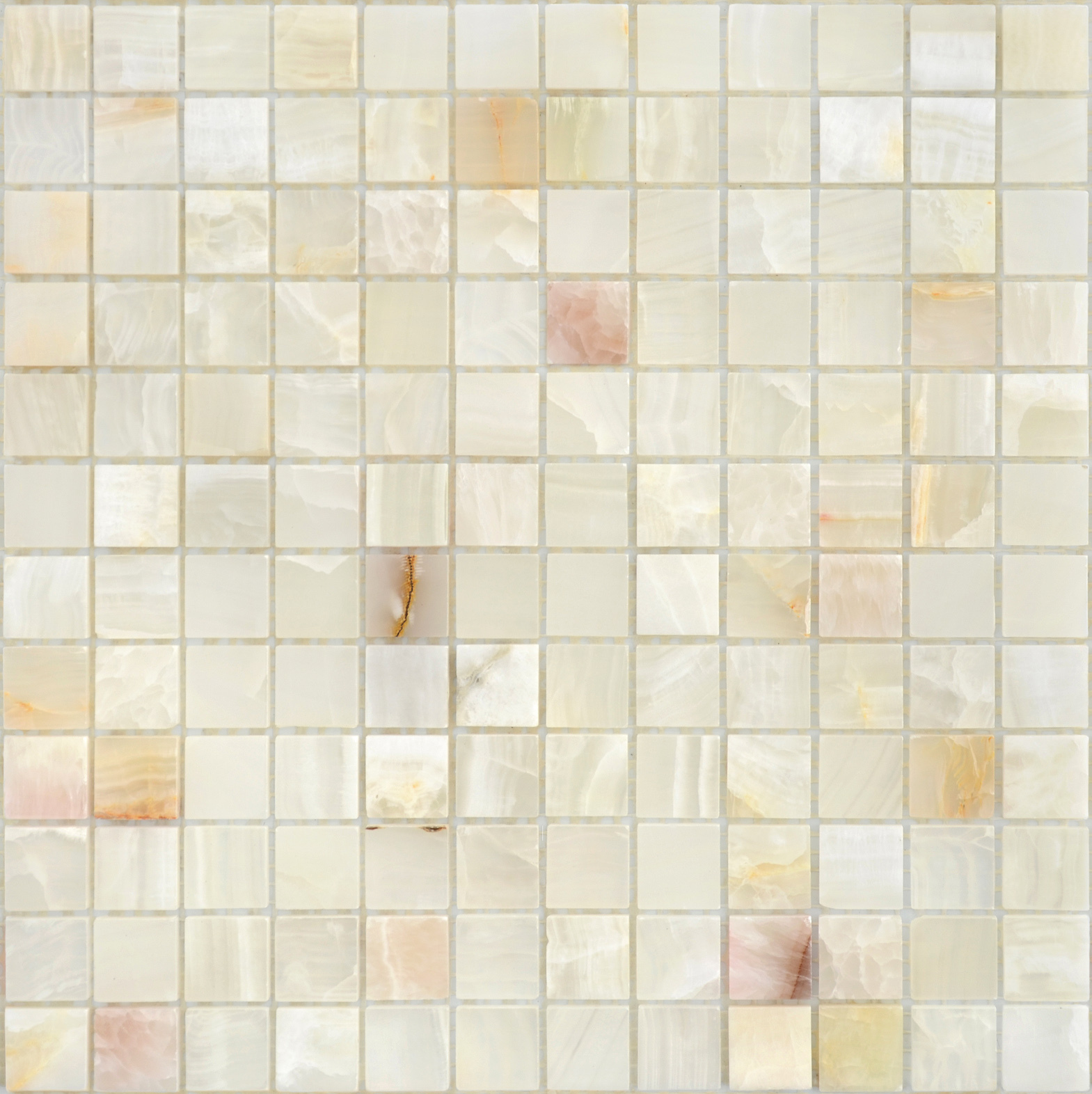 Мозаика Onice Jade Bianco POL 23x23x7 серия Pietrine