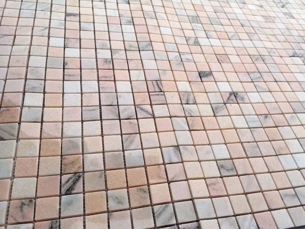 Мозаика Rosa Salmone POL 23x23x7 серия Pietrine