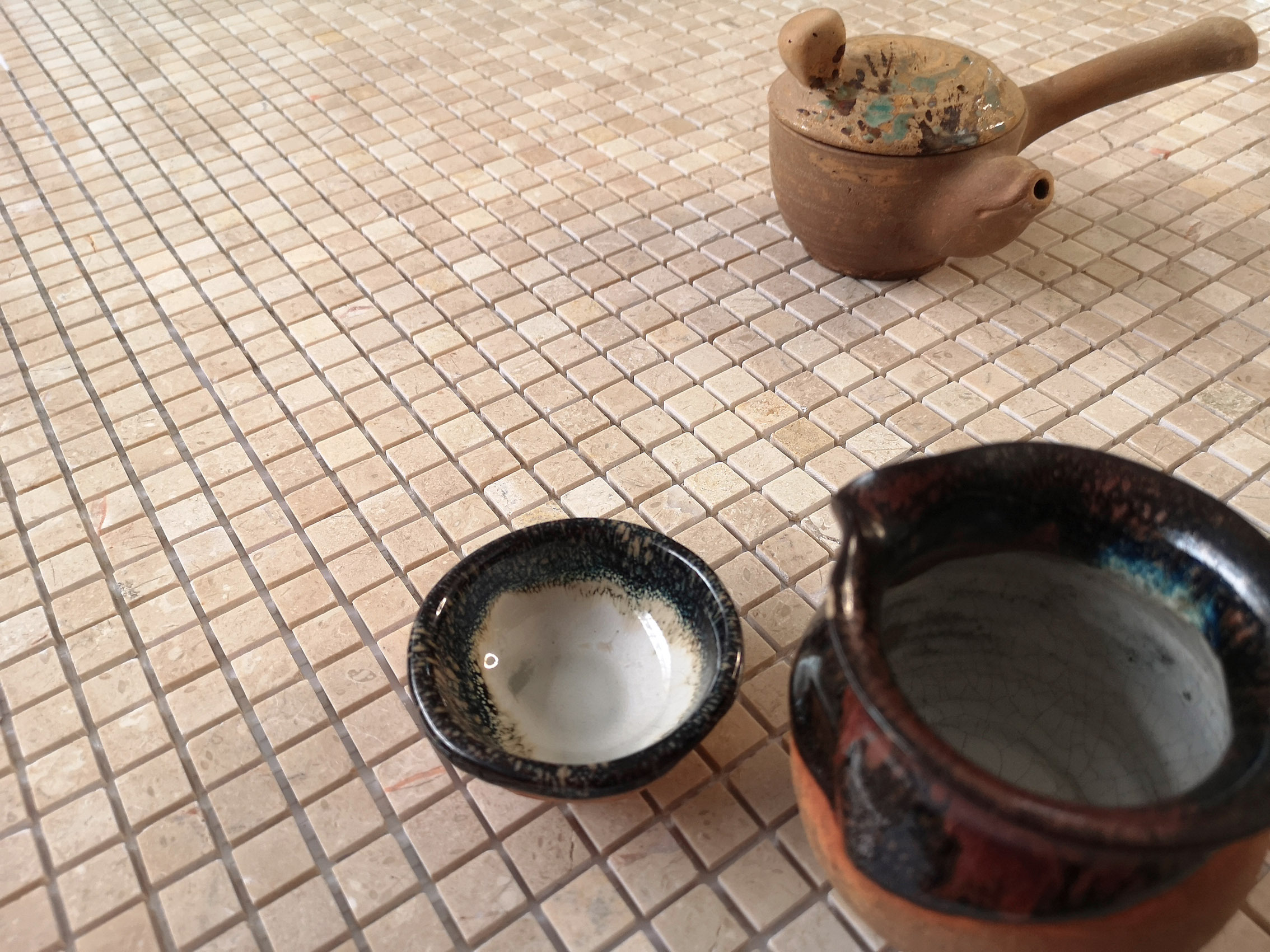 Мозаика Crema Marfil POL 15x15x4 серия Pietrine Slim