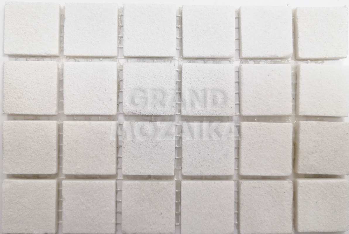 Мозаика Concrete White серия Glass Mosaic