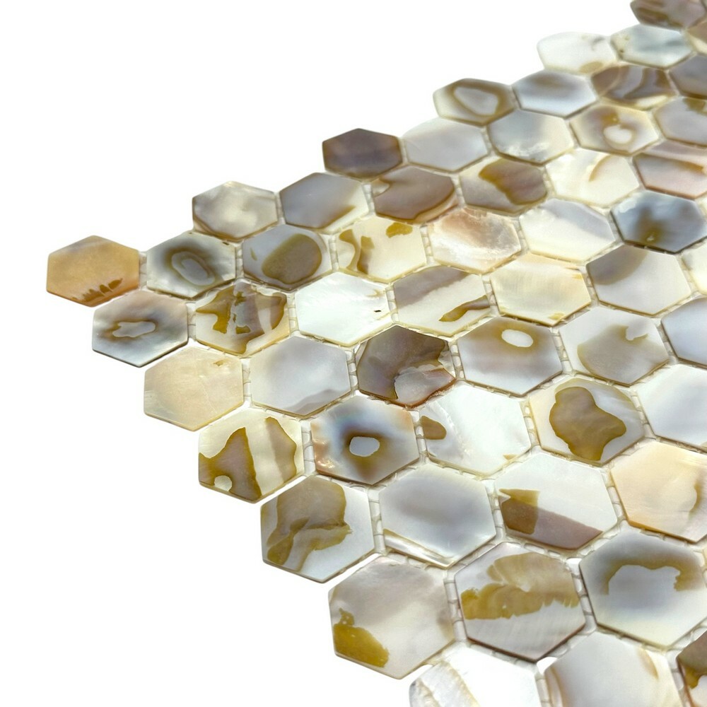 Мозаика HEXAGON PAINTED SHELL серия Shell-M