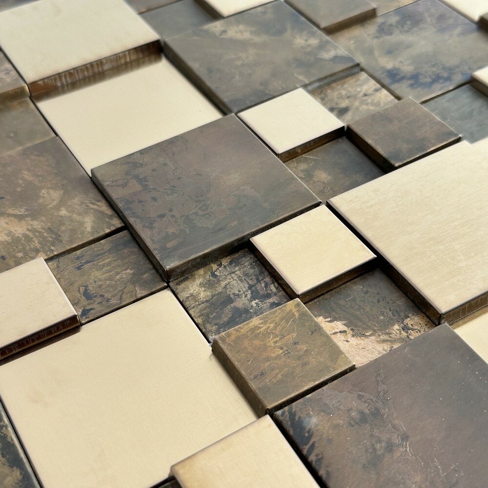 Мозаика METAL BRONZE 3D серия Brass