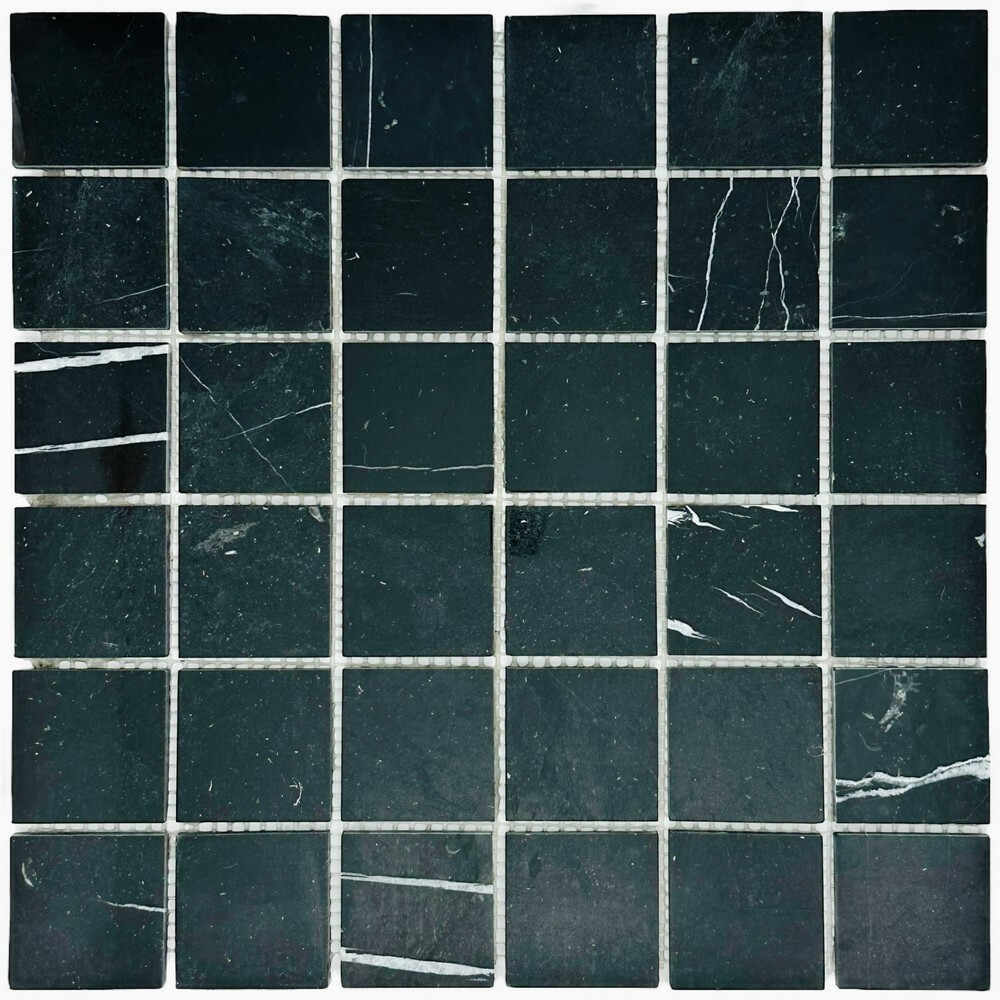 Мозаика NERO MARQUINA MAT 48x48 серия Marble Stone