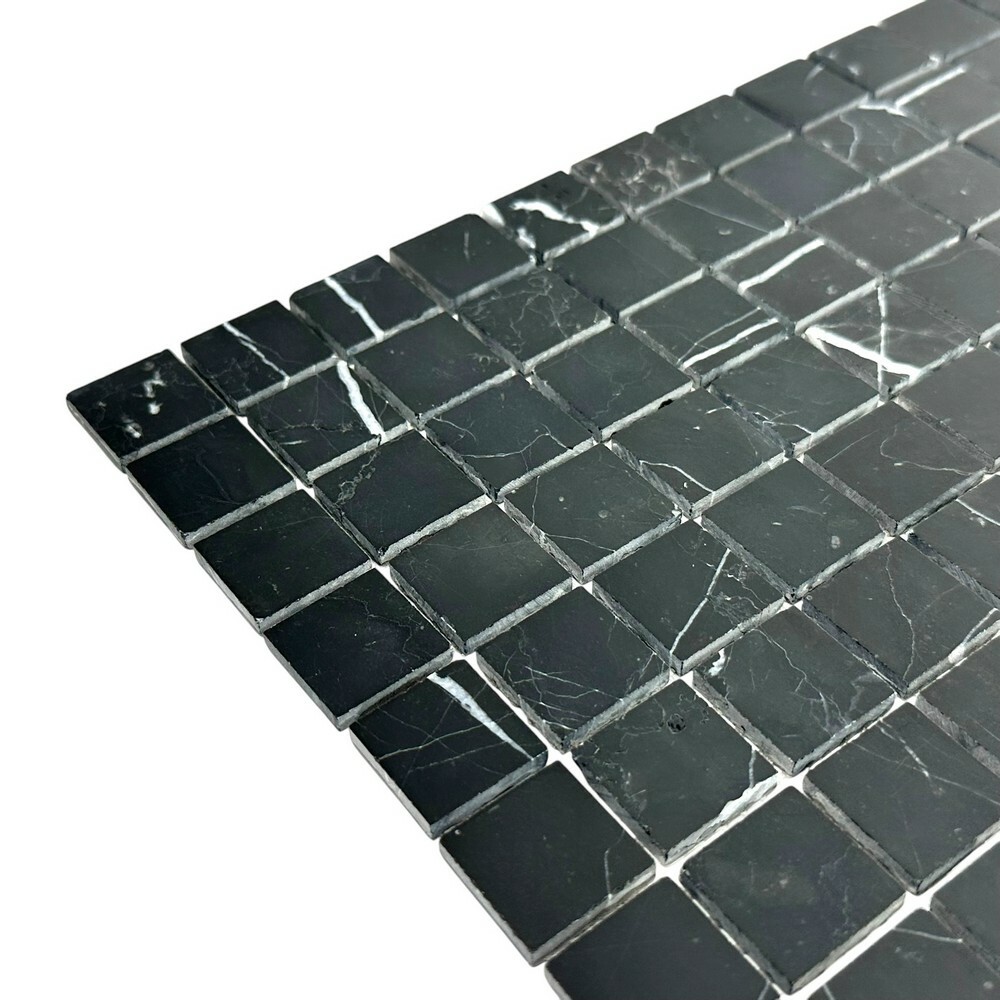 Мозаика NERO MARQUINA POL 23x23 серия Marble Stone