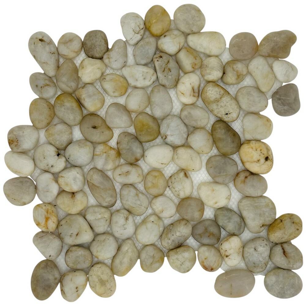 Мозаика PEBBLES WHITE STONE POL серия Pebbles