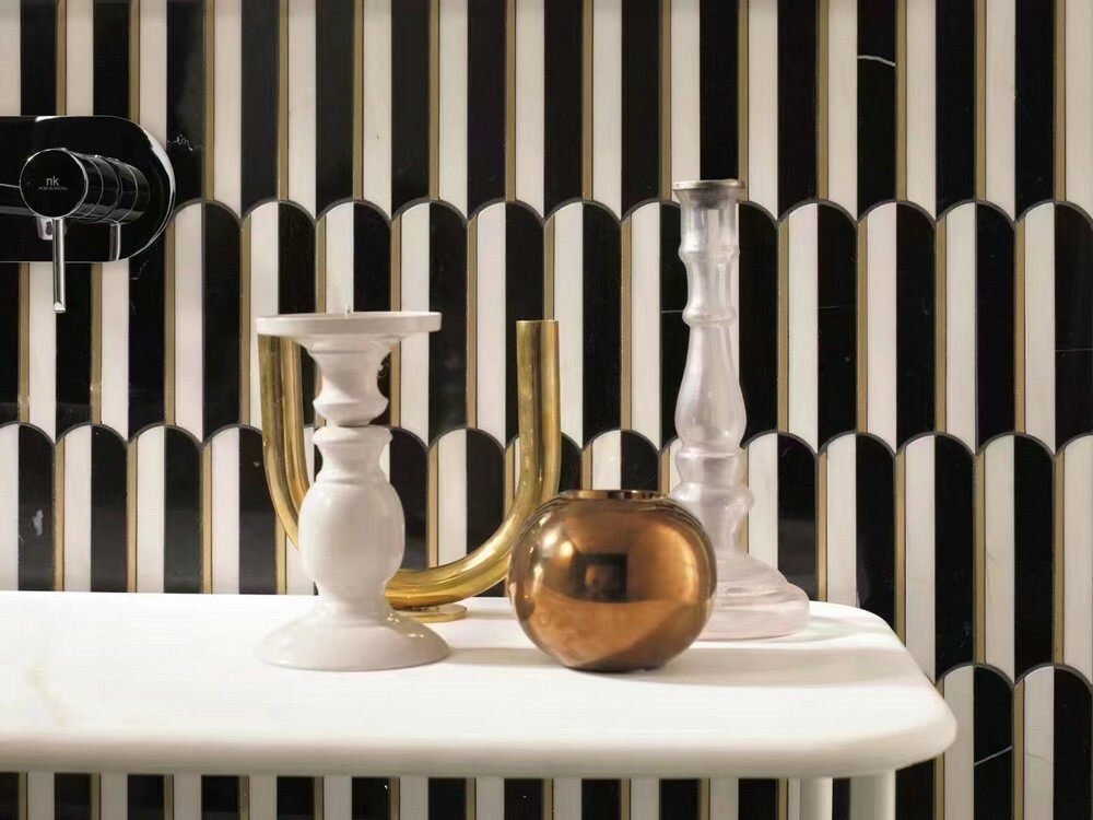 Мозаика PIANO BLACK серия Carpet Series