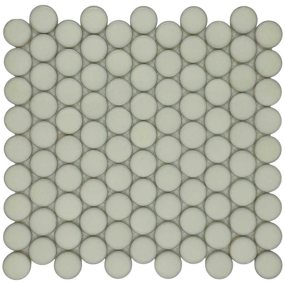 Мозаика ROUND WHITE серия Glass-M