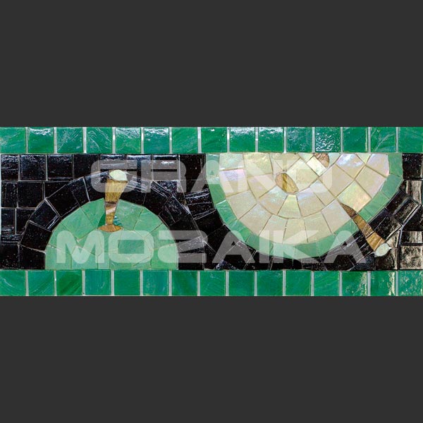 Бордюр мозаичный BC340* серия Бордюры художественные
